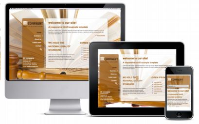 responsive template lawyers example